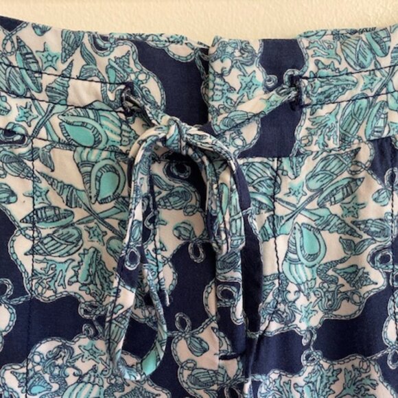 LILLY PULITZER Hey Sailor Wide Leg Palazzo Drawstring Waist Pants M - Picture 6 of 16